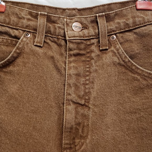 🍁Original Land's End Brown colored 100% cotton jean. - Picture 3 of 7